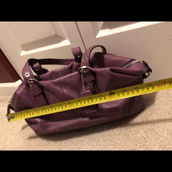 Coach purple leather handbag - Picture 6 of 6